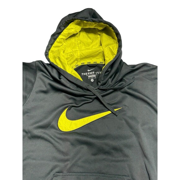 Nike Therma-Fit Size Medium Men’s Long Sleeve Front Pocket Hooded Pullover - Picture 8 of 13